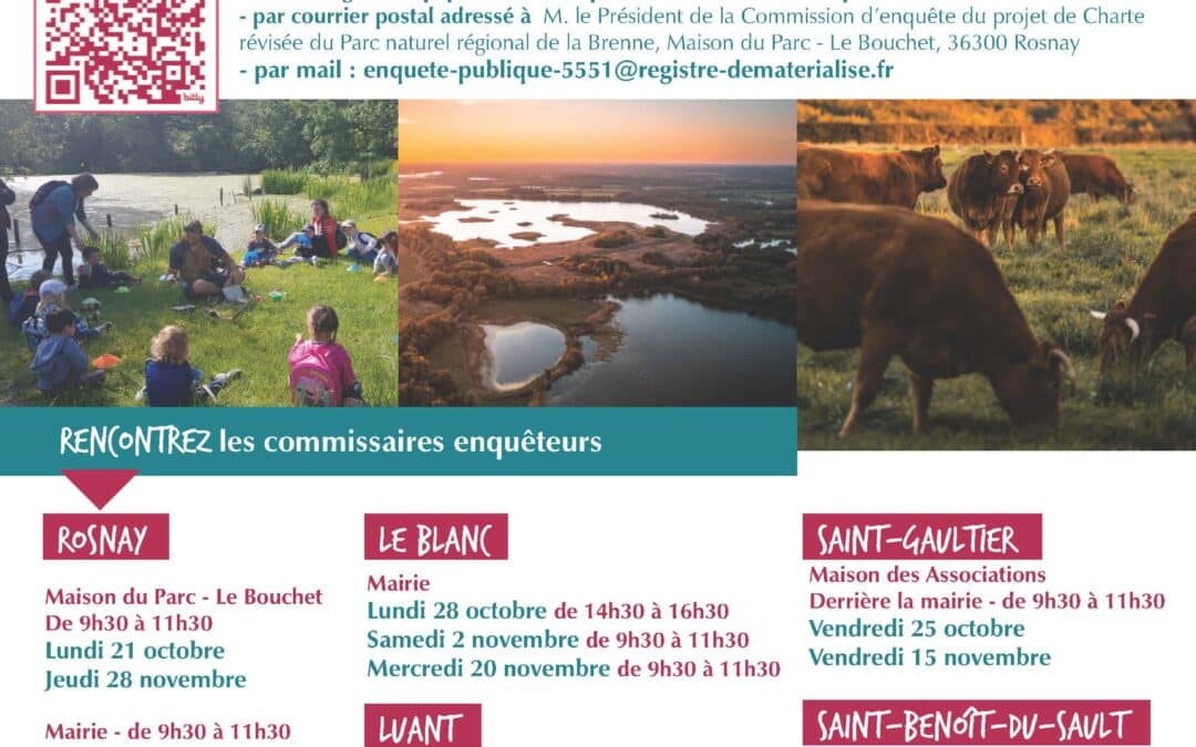 Participez à l’enquête publique sur la nouvelle charte du PNR de la Brenne !