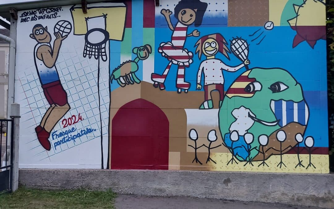 Une fresque haute en couleurs pour les JO : découvrez la vidéo !